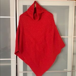 Knit poncho